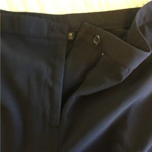 Briggs New York Navy Trousers 16 short straight leg Fly front